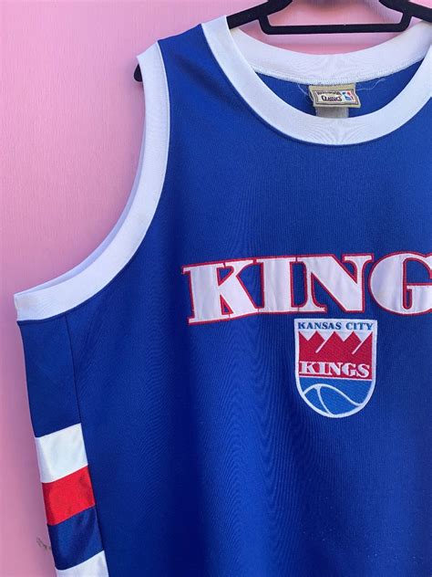 Throwback Hardwood Classic Nba Kansas City Kings Basketball Jersey ...