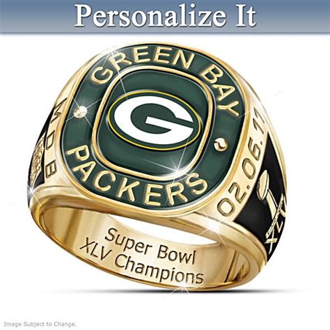 Personalized Ring Honors Packers As Super Bowl XLV Champions | Green ...