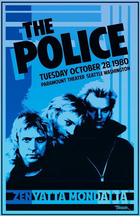 The Police 1980 Tour Poster | Etsy in 2021 | Vintage concert posters, Rock band posters, Vintage ...