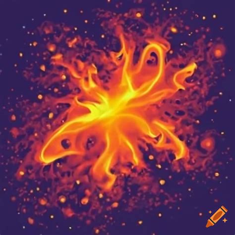 2d particle flame effect on Craiyon