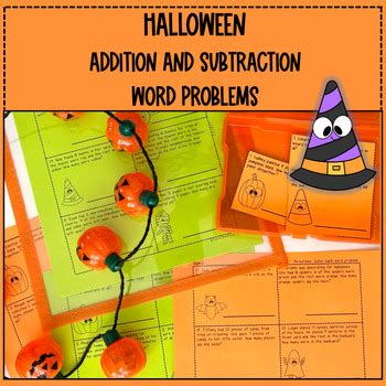 Halloween Addition and Subtraction Worksheets by Tara's Teaching Tools