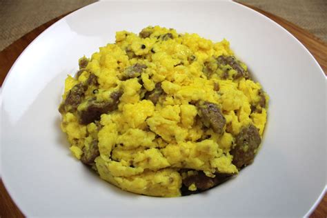 Scrambled eggs with cheese and sausage 339298-Calories in scrambled ...