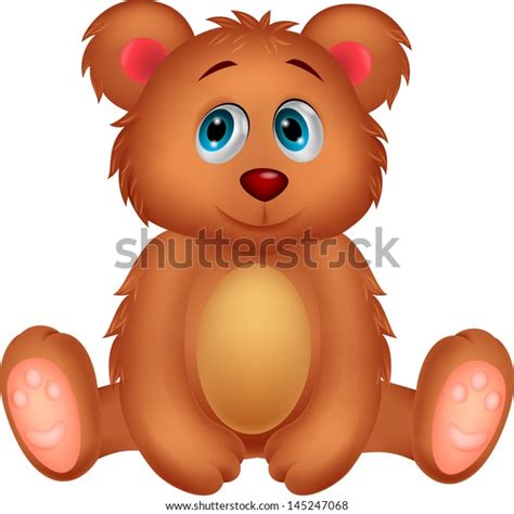 Cute Baby Bear Cartoon Stock Illustration 145247068 | Shutterstock