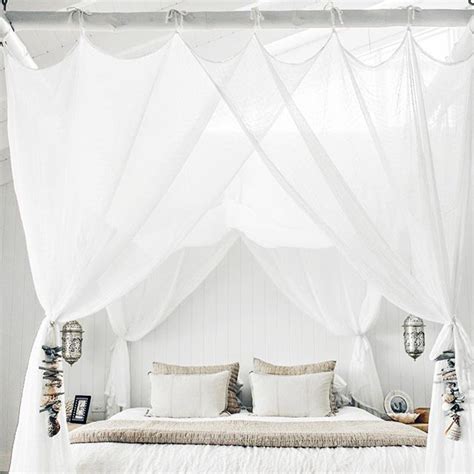 white canopy curtains