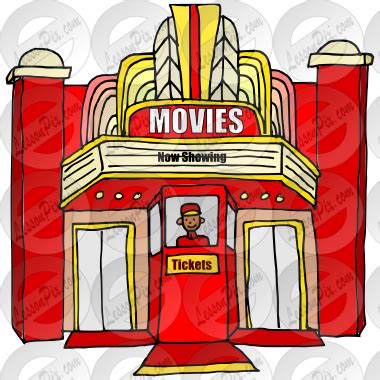 Movies Picture for Classroom / Therapy Use - Great Movies Clipart