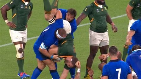 Rugby World Cup 2019: South Africa Vs Italy, Andrea Lovotti red card ...