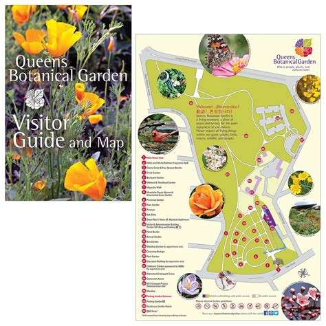 map & visitor guide / queens botanical garden | anne garland design & writing