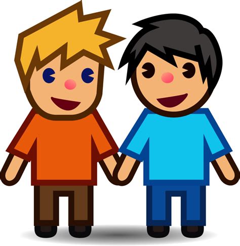 "two men holding hands (yellow)" Emoji - Download for free – Iconduck