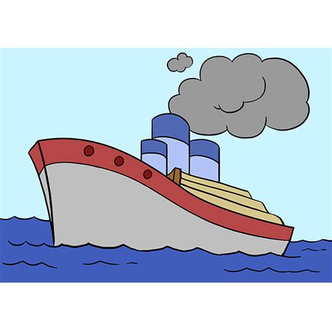 How To Draw Ships For Kids