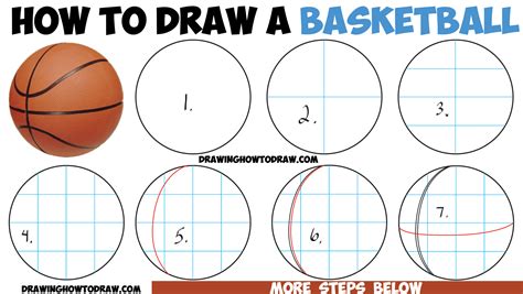 How to Draw a Basketball in Easy Step by Step Drawing Tutorial