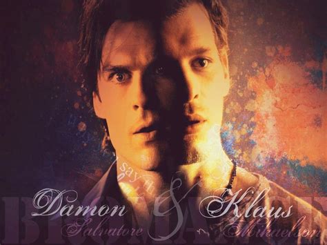 Klaus and Damon - The Vampire Diaries TV Show Fan Art (33417152) - Fanpop