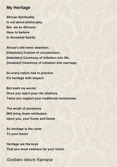 Short Xhosa Poems