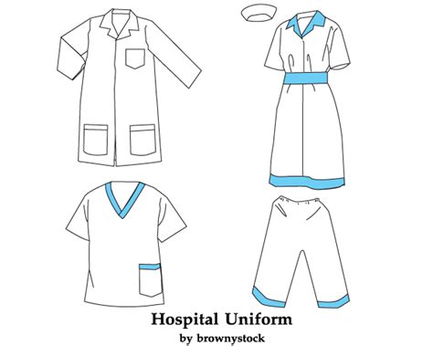 Hospital Uniform Vector Template Free Free Vector Download | FreeImages