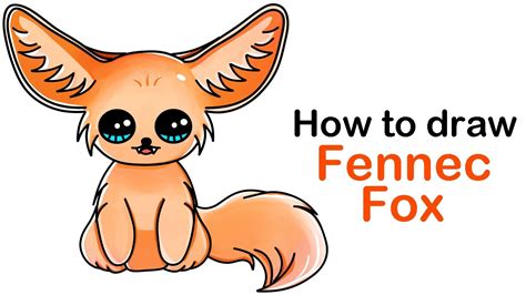 Cute Fennec Fox Drawing