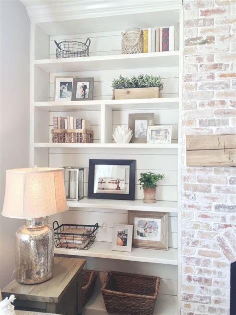 Farmhouse Built In Bookshelves - Bookshelf Camp