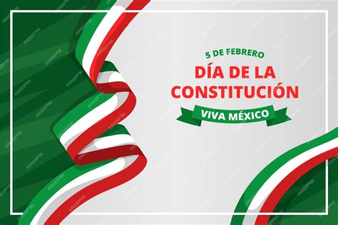 Free Vector | Flat design mexico constitution day