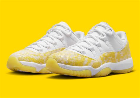 Air Jordan 11 Low Yellow Snakeskin AH7860-107 Release Date ...