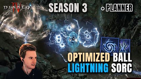 Rob2628: Optimized Ball Lightning Sorc Build in Diablo 4 Season 3