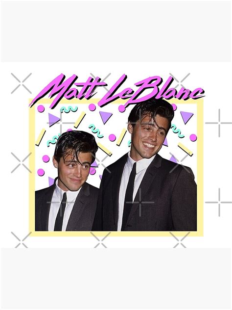 "80s Matt LeBlanc" Poster by ellentwd | Redbubble