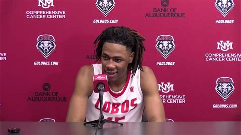 JT Toppin Postgame - UNM vs. San Diego State (1/13/24) - YouTube