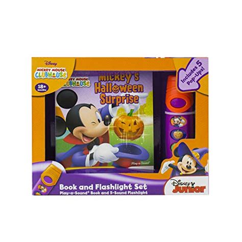 Disney Mickey Mouse Clubhouse - Halloween Surprise Sound Book and Flashlight Set - PI Kids (Play ...