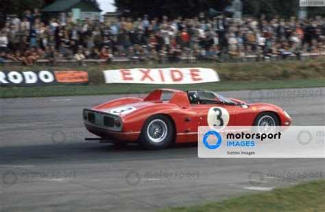 Race winner Graham Hill (GBR) Ferrari 330P. Tourist Trophy, Rd13 ...