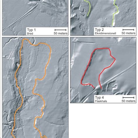 Comparison between the distribution of crater types 3-4 and the ...