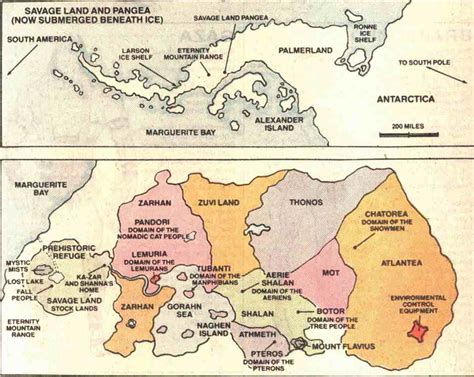 Map of the Savage Land, Marvel Comics Universe | Map, Marvel comic universe, Savage