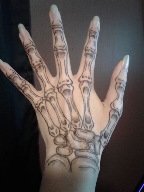 Skeleton Hand, Pen Tattoo by Sithilia1 on DeviantArt