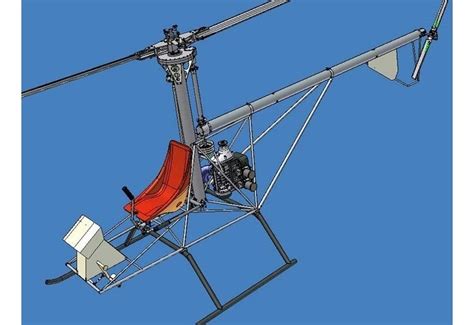 Ultralight Aircraft Helicopter Plans Single Seat Plans Dimensions, Instructions, Material List ...