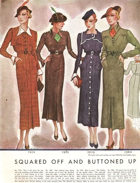 Dressing for Autumn in 1934 / Vintage Clothing Guide – Adored Vintage