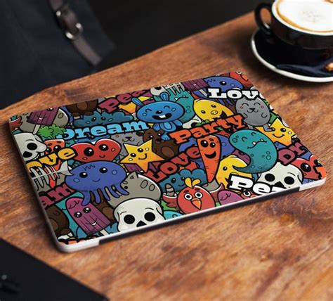 Cartoons Laptop Skin Sticker Cute Notebook Vinyl Decal Dell Hp - Etsy