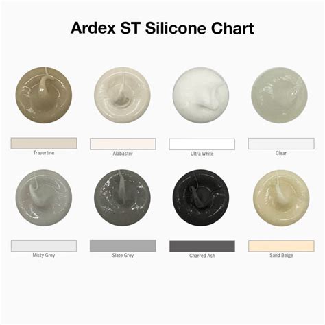 ARDEX Silicone Chart - ST | Online Tile Store