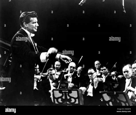 Leonard Bernstein conducts the New York Philharmonic, 1963. Courtesy ...