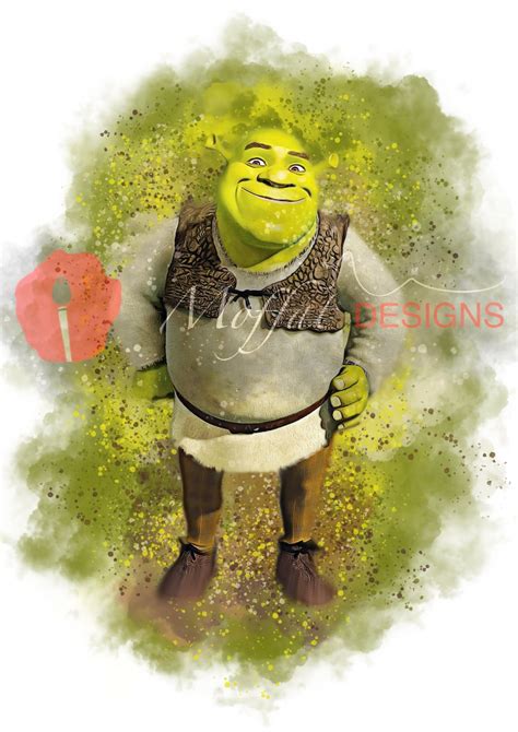 Shrek Inspired Wall Decor Digital Art - Etsy