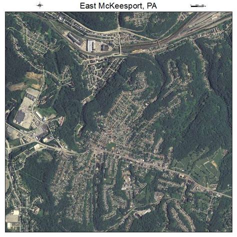 Aerial Photography Map of East McKeesport, PA Pennsylvania