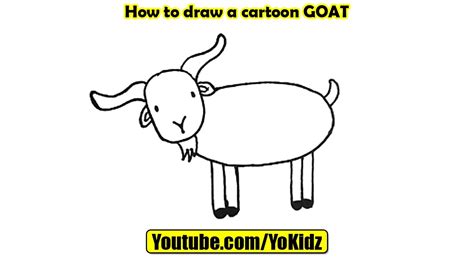 How To Draw A Cartoon Goat