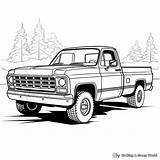 Chevy 1958 Apache Drawing Trucks Silverado Sketch Truck Coloring  sketch template