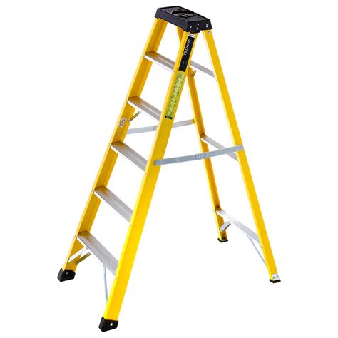 Heavy-Duty Fibreglass Swingback Step Ladders| Safety Lifting