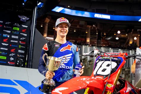 Jett Lawrence on his First Career Supercross Win - Racer X