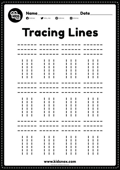 Tracing Lines Preschool - Free Printable