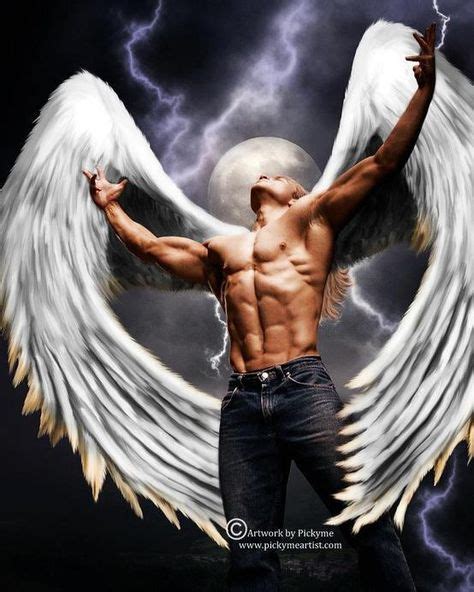 LᎧᏤᏋLᎽ ᏘᏁᎶᏋLᎦ & FᏘIRIᏋᎦ ヾღ彡 | Male angels, Angel man, Dark angel