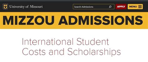 University of Missouri Scholarships For International Students in USA ...