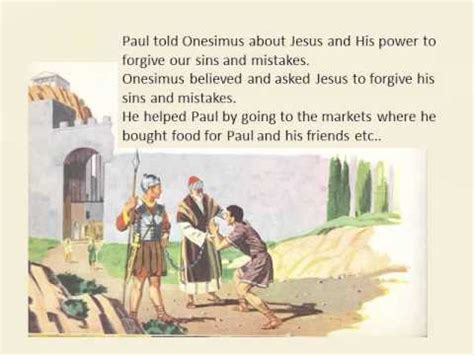 The Bible Story of Philemon and Onesimus. - YouTube