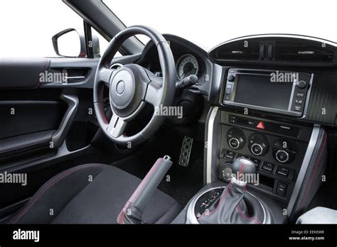 Interior of a modern sports car Stock Photo - Alamy