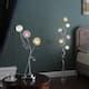 59" Silver Floral Display Dandelion LED Tree Floor Lamp - On Sale - Bed ...