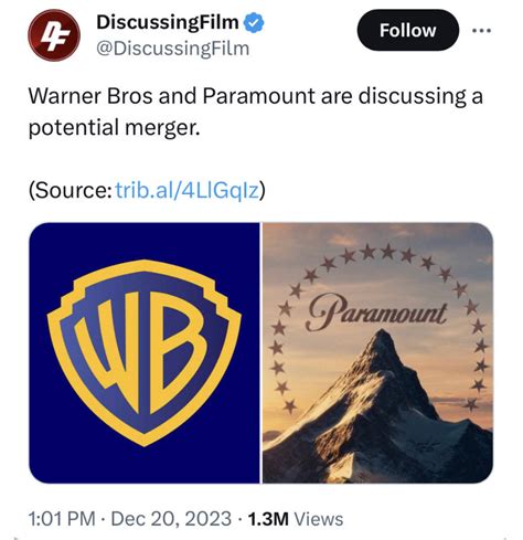 Warner Bros and Paramount Merger Announced by masedog78 on DeviantArt