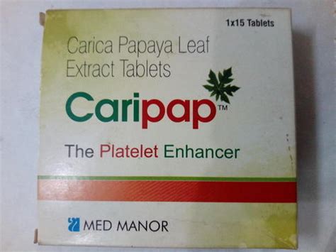 Carica Papaya Leaf Extract Tablets Age Group: Suitable For All at Best ...