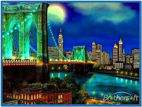 New york city skyline screensaver - Download free