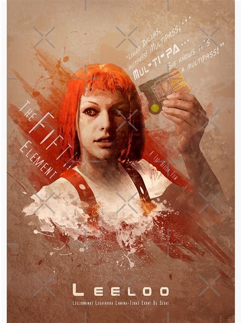 "Leeloo Dallas, Multipass!" Poster for Sale by DigitalTheory | Redbubble